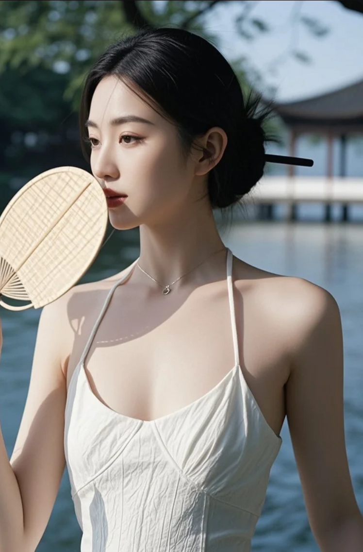 她的一举一动，都带着岁月的静好