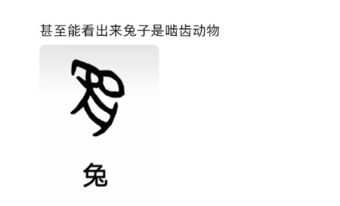 造字先生肯定看过动物