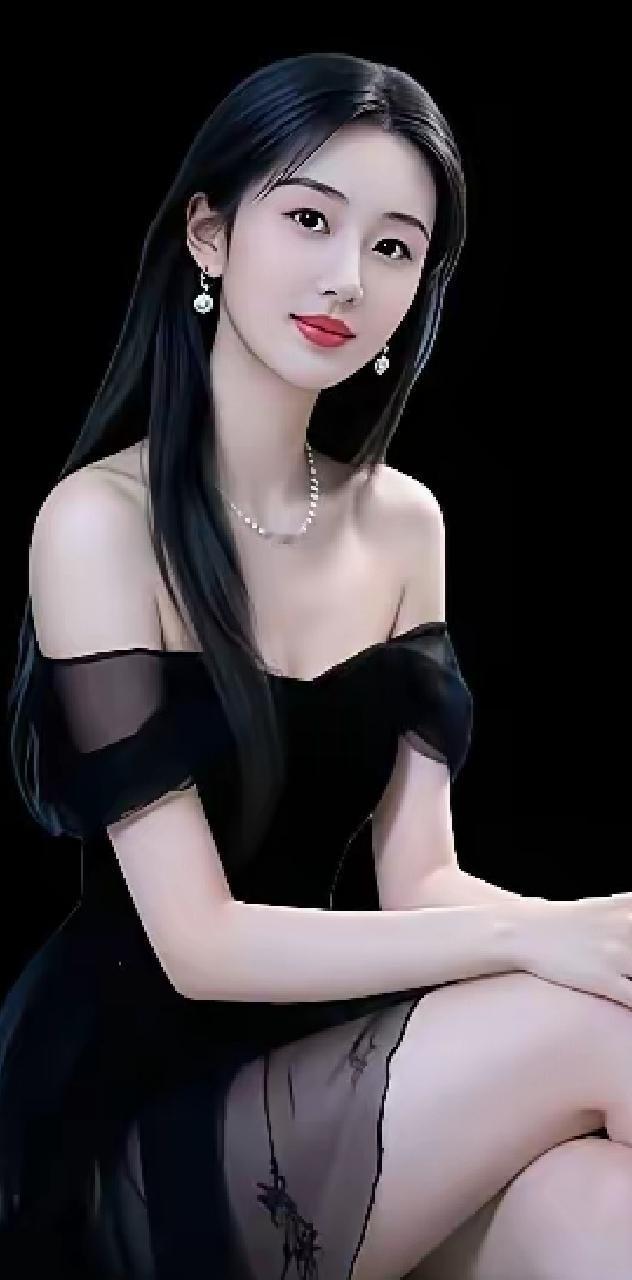 优雅黑裙，闪耀珠宝，气质迷人！💃✨这般优雅装扮的美人，每一步都踏出自信从容的韵