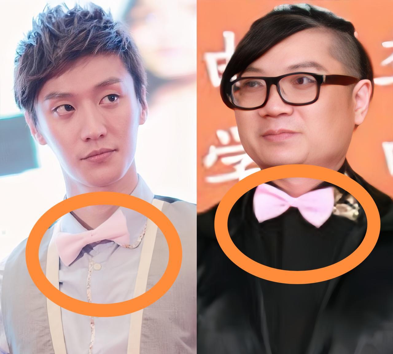 才发现程青松平时戴的粉红色的小领带，竟然和乔任梁当初戴的是一模一样，就是同款，而