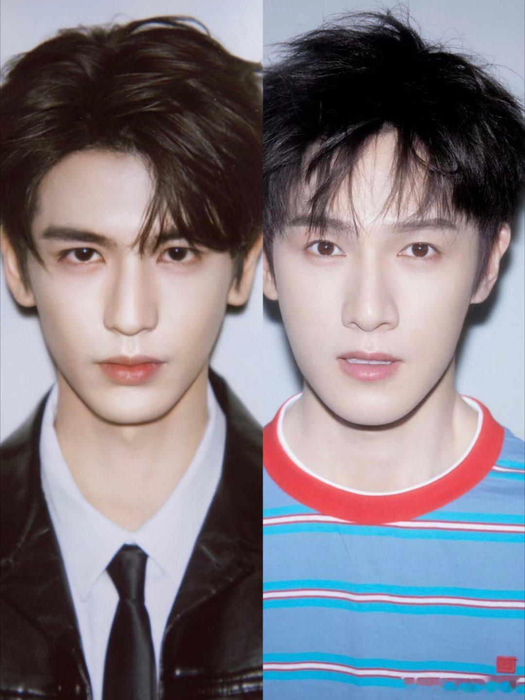 张凌赫，李昀锐在浓颜系淡颜系很权威的两张脸​​​