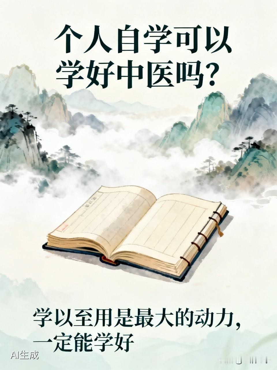 个人自学中医是完全可行的。我身边就有人通过自学中医，能处理常见的慢性疾病。自学中