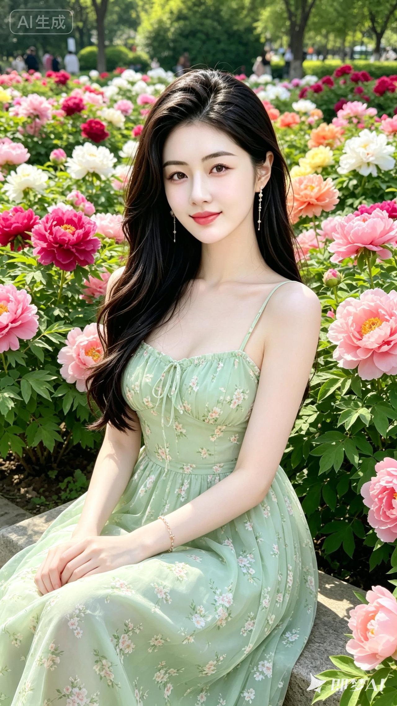 在花海中，遇见最美的自己🌸💕