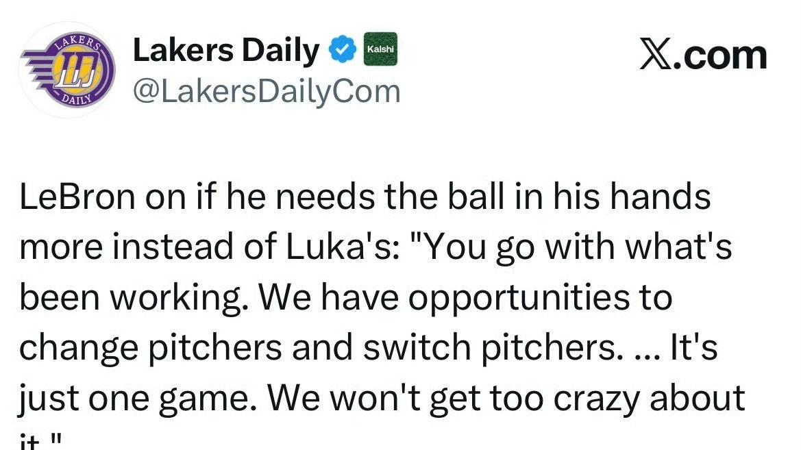 詹姆斯-沃西：“我很欣赏卢卡，我认为球理应交由他掌控，但很多时候球必须传起来，而