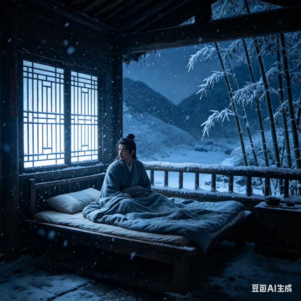 宋代广昌人季公远，颇有诗才。一次夜宿荒村小店，夜半觉得凉意侵骨，衾薄枕寒，而窗