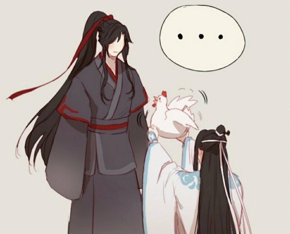 魔道祖师漫画酒后求婚:“魏婴，嫁给我吧”可能后边有两条狗[捂脸哭]