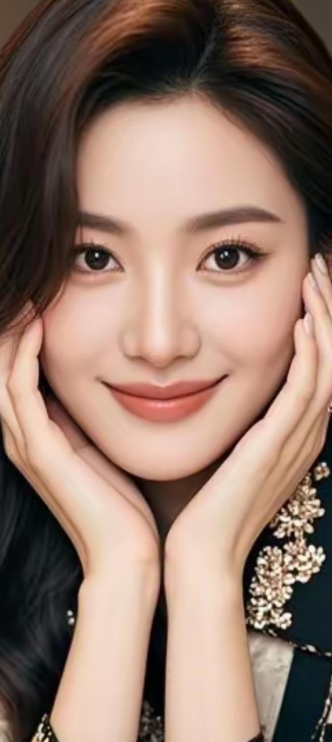 甜美笑容，温柔眼眸，花枝招展的优雅！