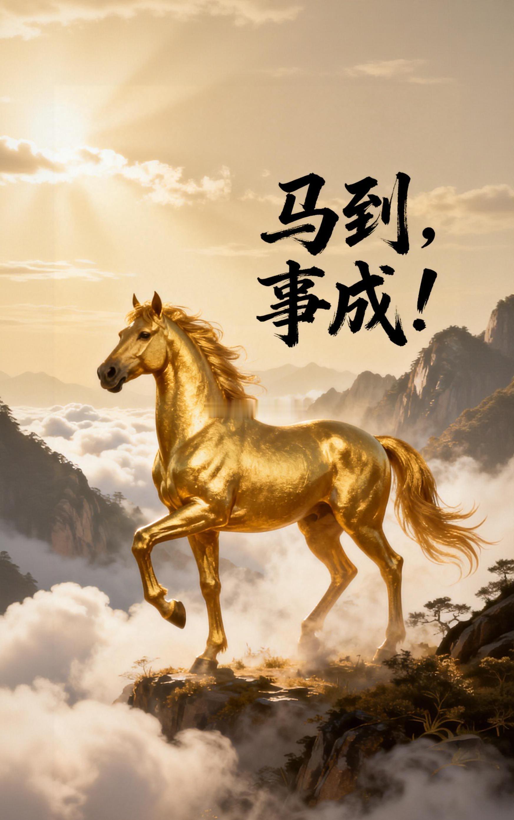 今天午日，天马当值。接一匹金马，把你等了很久的那个消息驮来。马到，事成！好运连连