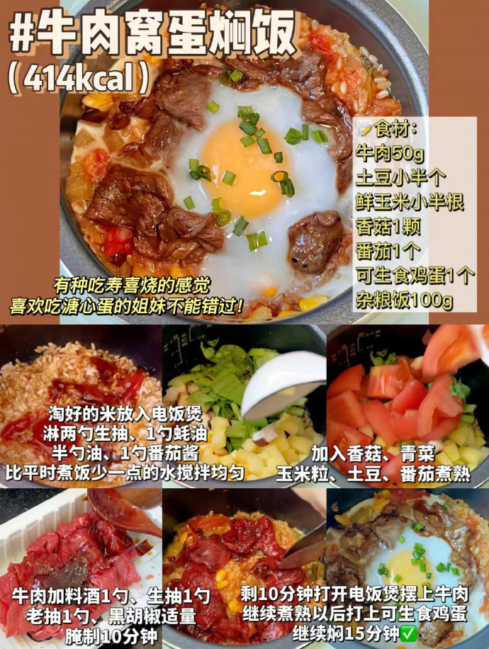 超适合一个人在家做的6️⃣款电饭锅焖饭🍛！我的宝藏食谱