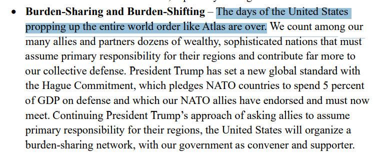 白宫宣布：美国像阿特拉斯一样支撑整个世界秩序的日子已经结束了。​​​​希腊神