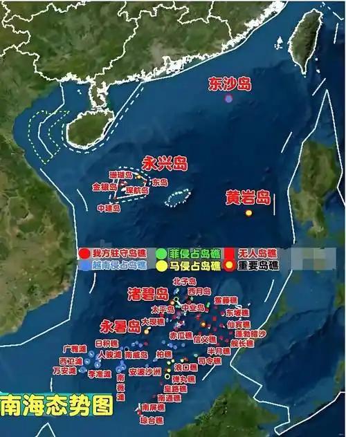 很多人聊起南海岛礁就说领土争议很大，其实南海的西沙、中沙群岛完全由我们控制，我们