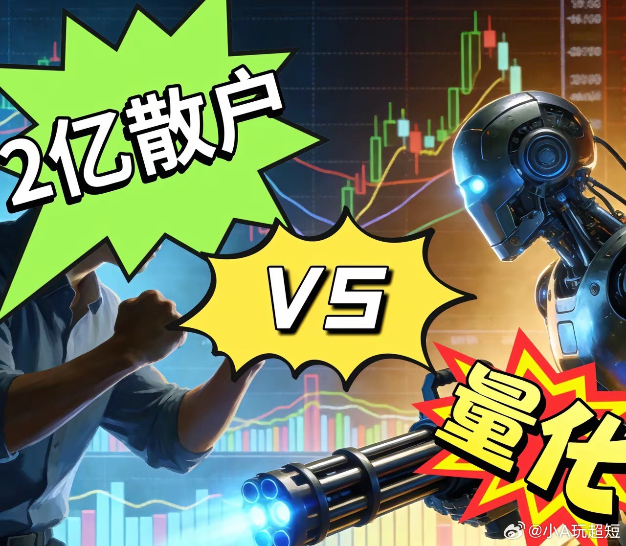 散户打不过游资，甘拜下风，技不如人！散户打不过量化，以卵击石，如何服人？现行成熟