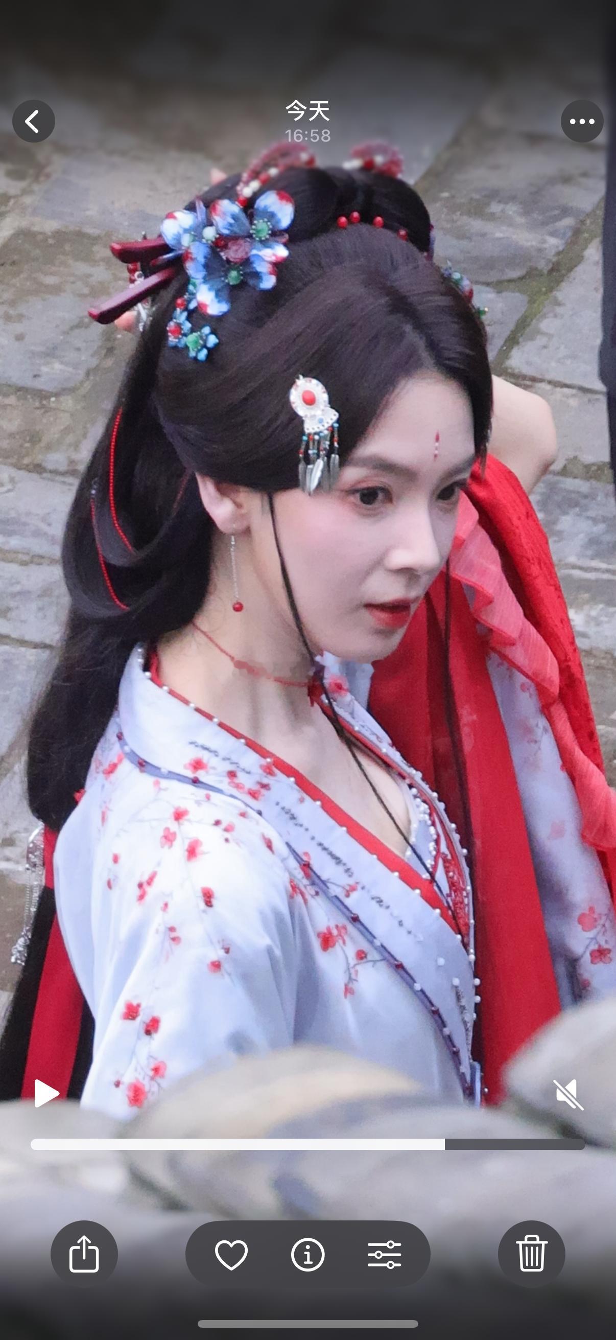 出陈瑶今日拍戏美视频陈瑶​​​
