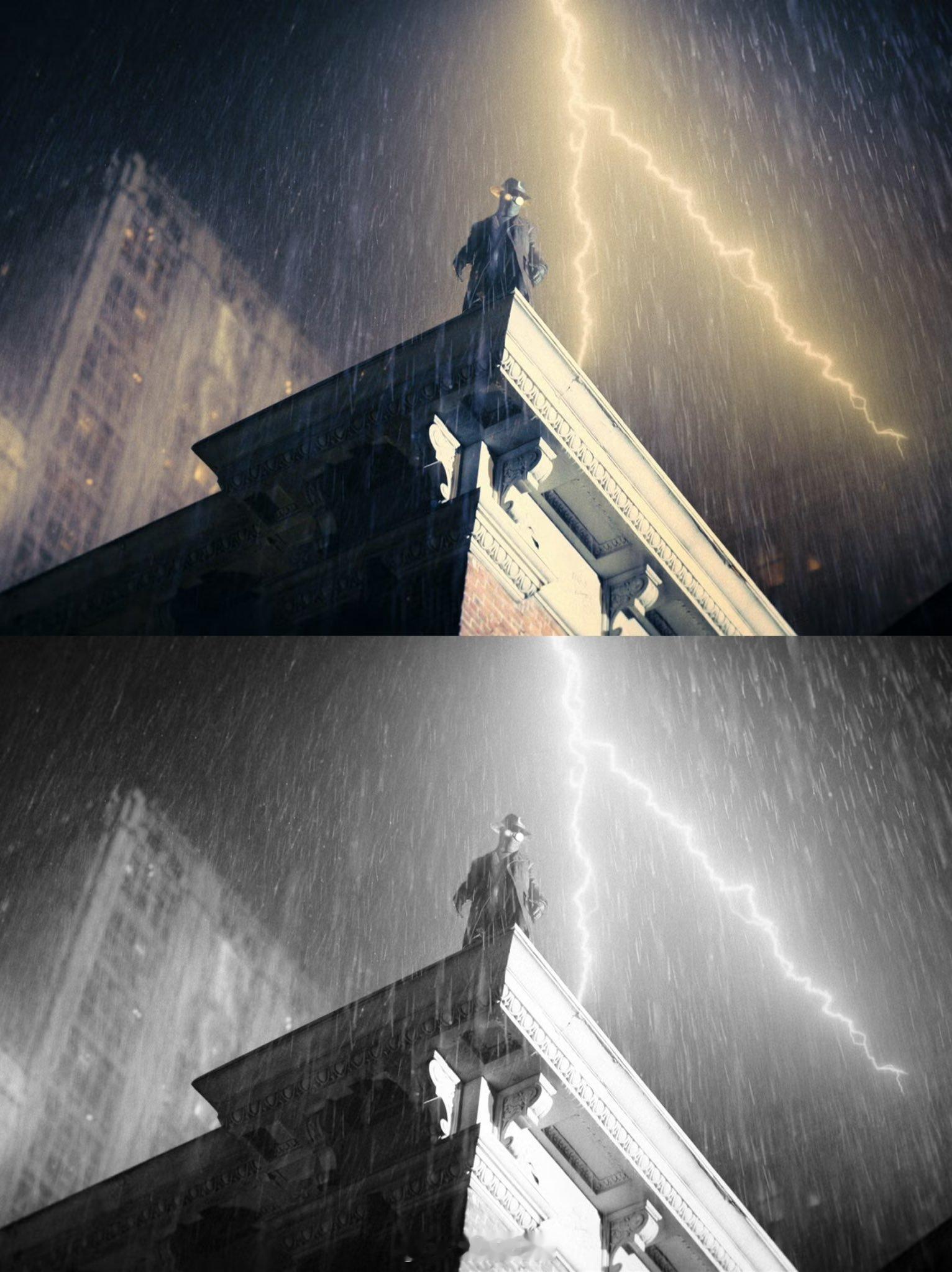 索尼全新漫威剧集《暗影蜘蛛侠》发布全新黑白两版剧照，该剧由尼古拉斯·凯奇主演，他