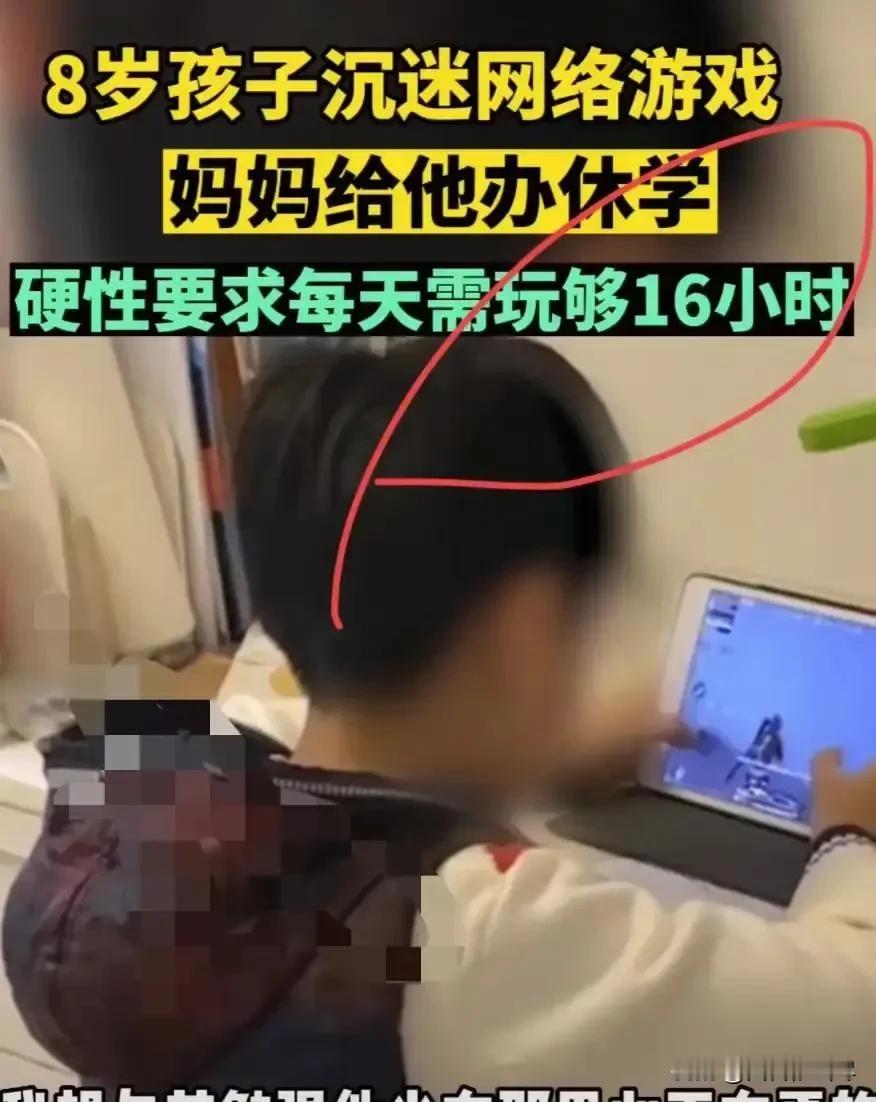 解释不清了！湖北武汉，一个8岁孩子迷上手机游戏，家里不打不骂，干脆给他办了休学，