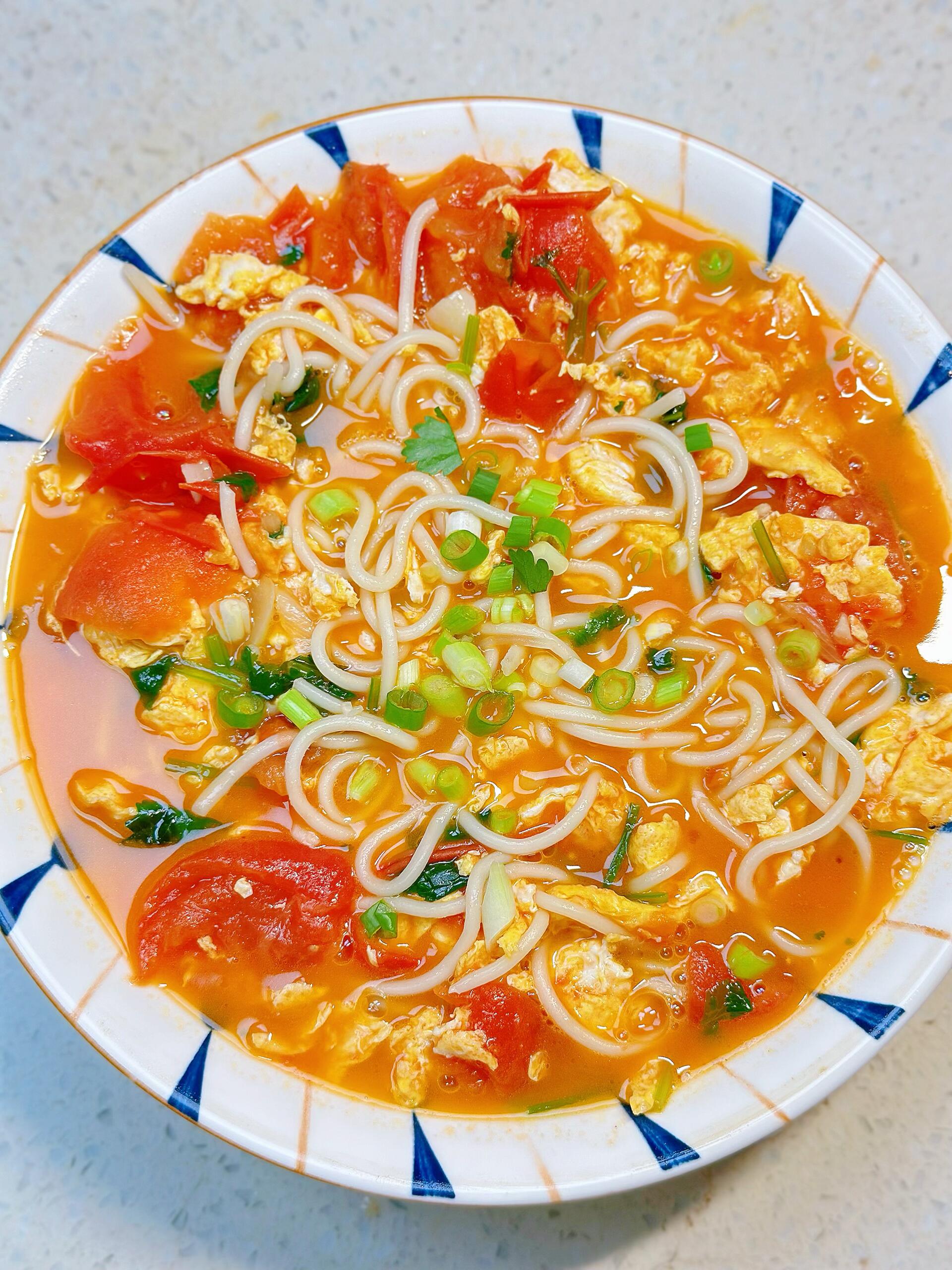 番茄鸡蛋打卤面🔥连吃7天不腻，吸溜一口超满足家人们谁懂啊😭这碗番茄鸡蛋打