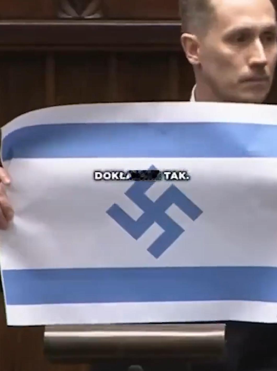 这是波兰议员展示的，你敢相信吗！连波兰都觉醒了，估计离整个欧洲觉醒，已经不远