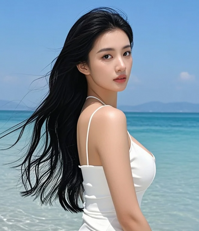 她的美，是那种安静却无法忽视的