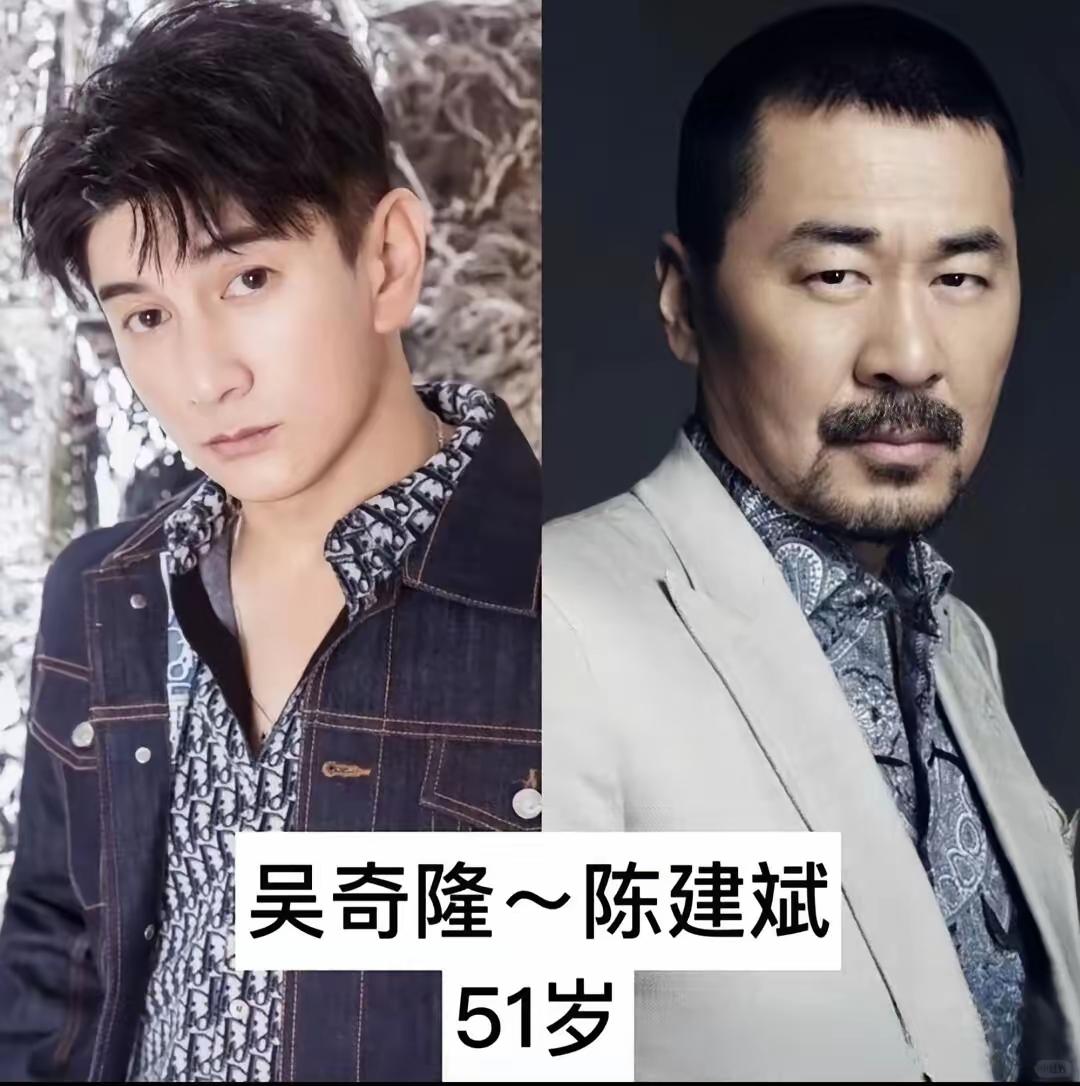 同龄男神帅哥颜值对比：吴奇隆，陈建斌，吴京，黄渤，甄子丹，李连杰，宋小宝，王东城