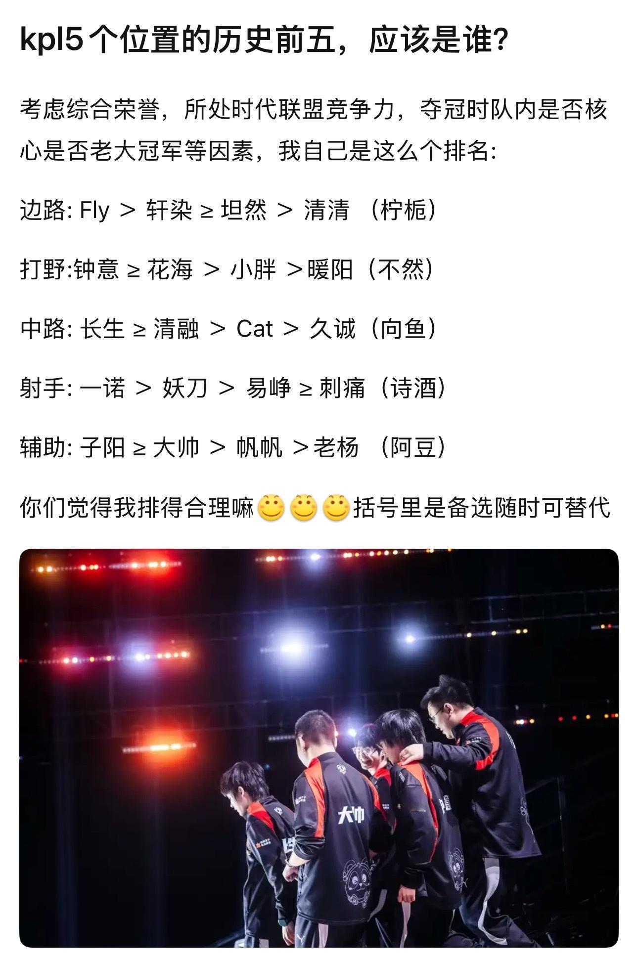 kplkpl5个位置的历史前五，应该是谁？