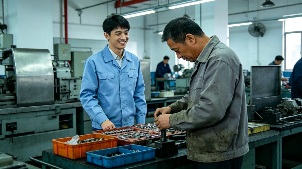 老李在车间干了十五年，闭着眼都能装机。新来的厂长推行“标准化作业”，每个工位贴