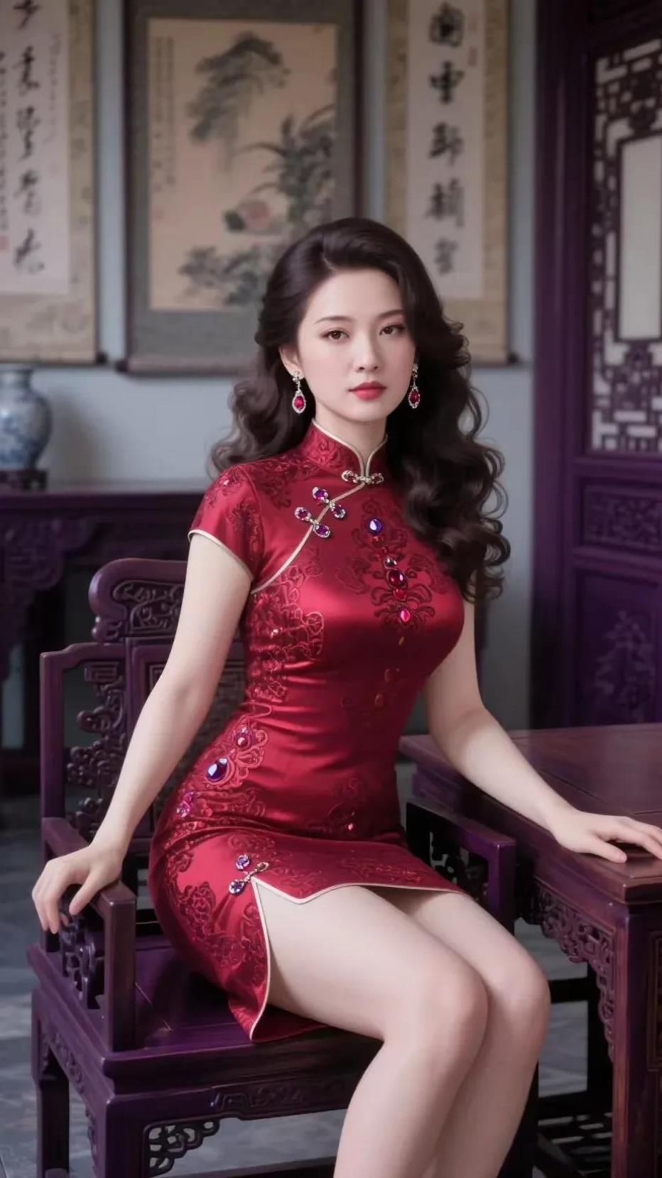 虽然穿衣打扮没有标准的答案，自己喜欢就好，但最起码要看自己适不适合穿，像旗袍那么