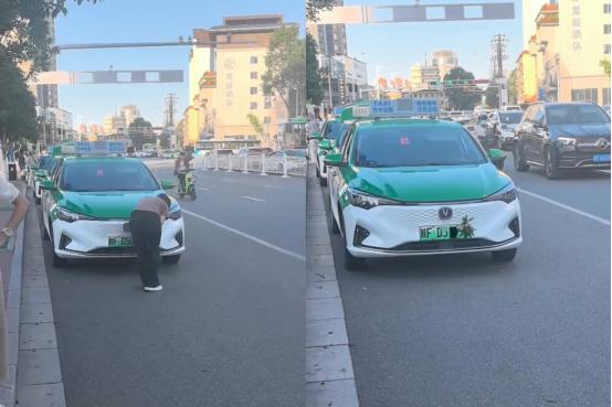 “细思极恐！”陕西汉中，男子回家途中偶然拍下出租车司机的违法行为，并发视频举报，