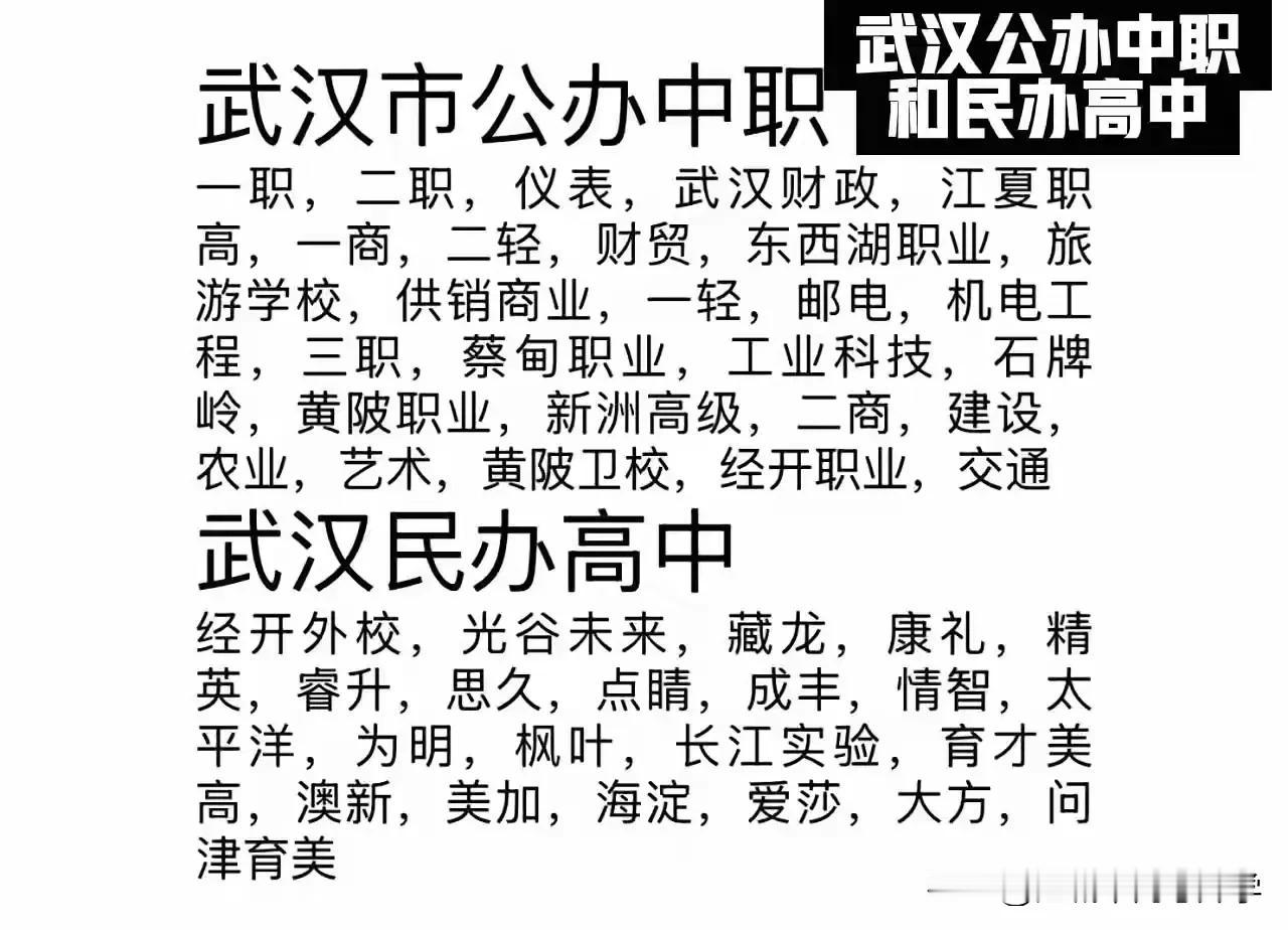 对于武汉市中考失利考不上普高的考生，又不想走出国路线而想继续国内学习的，其实