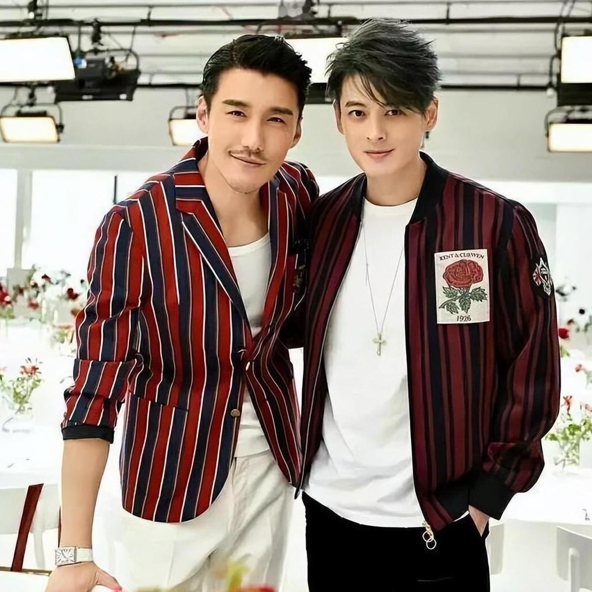 哇哦，能与玉树临风的大帅哥胡兵比肩的也只有身高修伟的郭品超了吧？胡兵1米89