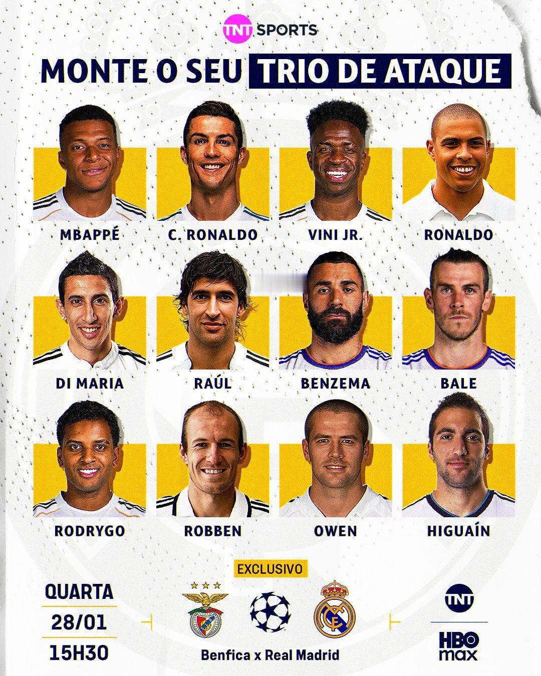 组建你的进攻三人组❗️❓👀halamadrid