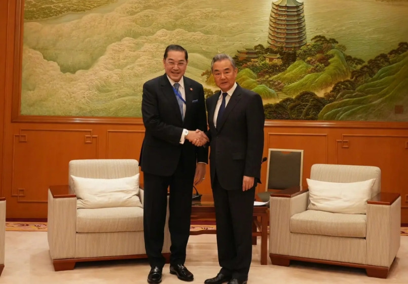 中国和亚洲和平和解理事会谈妥了5月29日下午，外交部长王毅在出席国际调解院公约