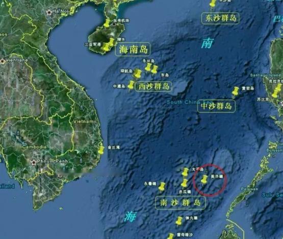 从永兴岛到永暑岛，这条线800公里，从永暑岛到黄岩岛800公里，从黄岩岛到永兴岛