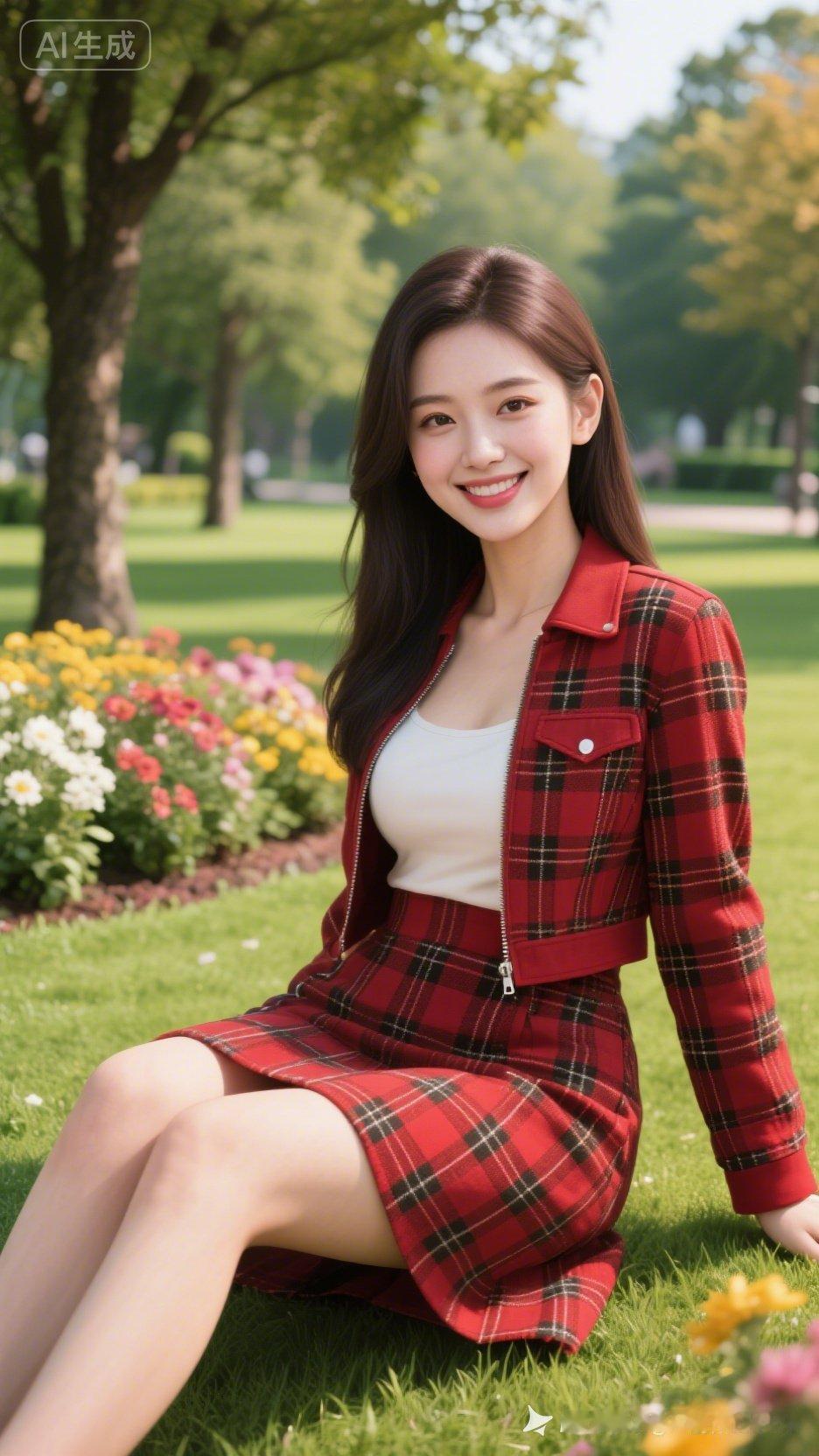 元气少女在公园的浪漫时光🌸🌸🌸