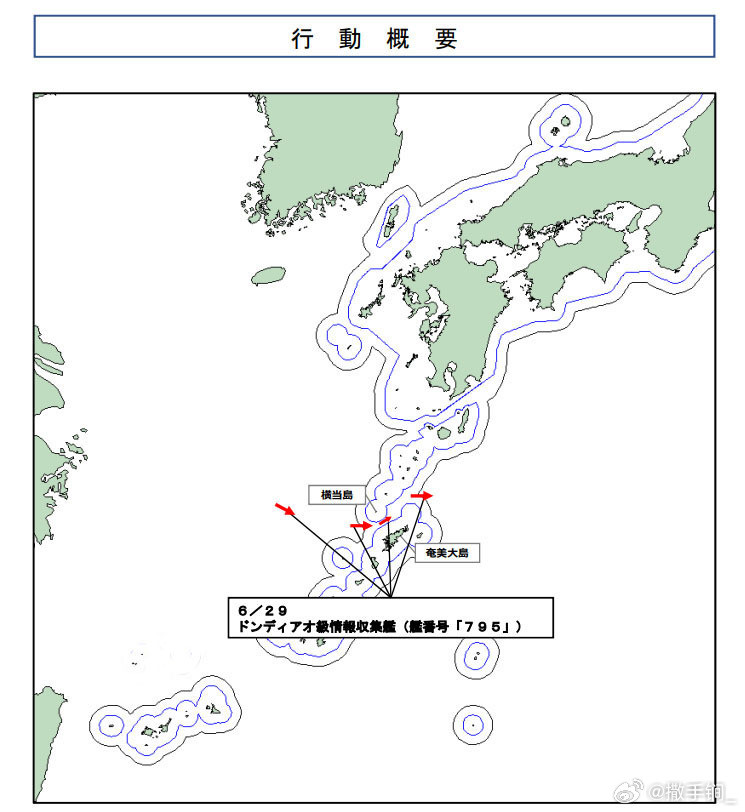 日本统幕监今天一口气发了五条关于中国海军舰艇的报道。中国海军舰艇现在在日本各条水