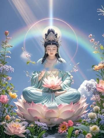 礼赞菩萨，祈愿心中所念，尽得慈光庇佑​​​​