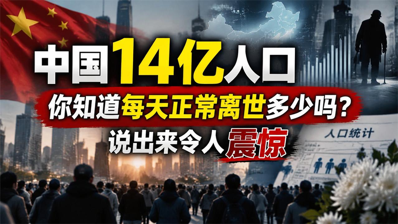 中国14亿人口，你知道每天正常离世多少吗？说出来令人震惊