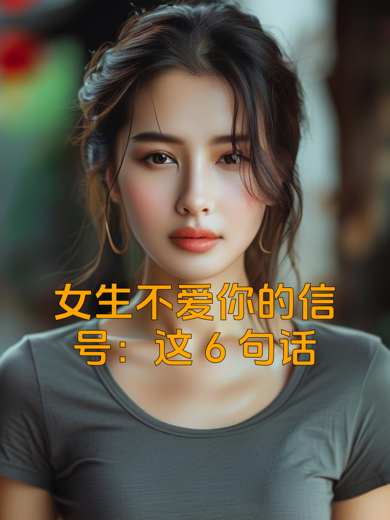 女生不爱你的信号：这6句话