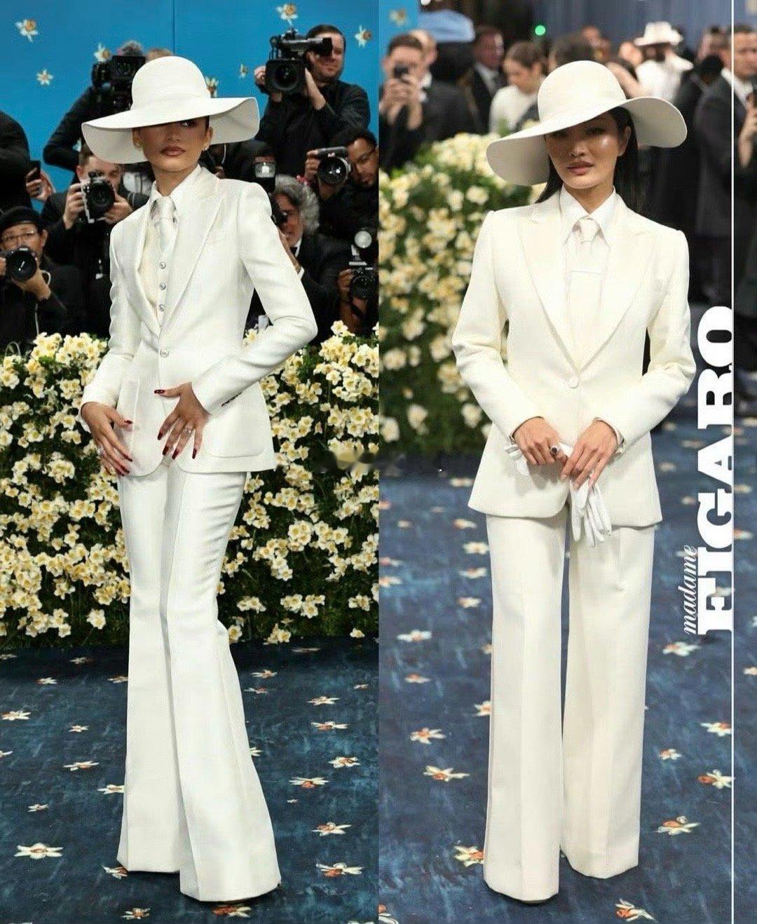 2025年的王炸级风格尖货必须有白西装的一席之地！还记得MetGala活动上，