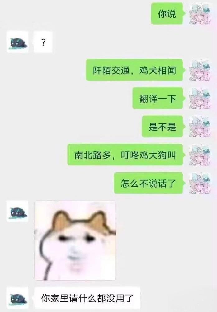 这种脑回路，家里请什么已经都没有用了