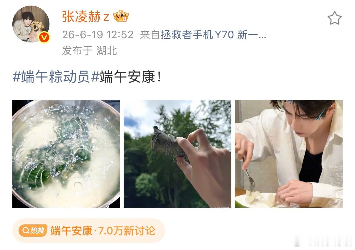 张凌赫吃粽子要蘸白糖张凌赫用叉子吃粽子吃粽子专属仪式感直接拉满！妥妥南方甜粽吃法