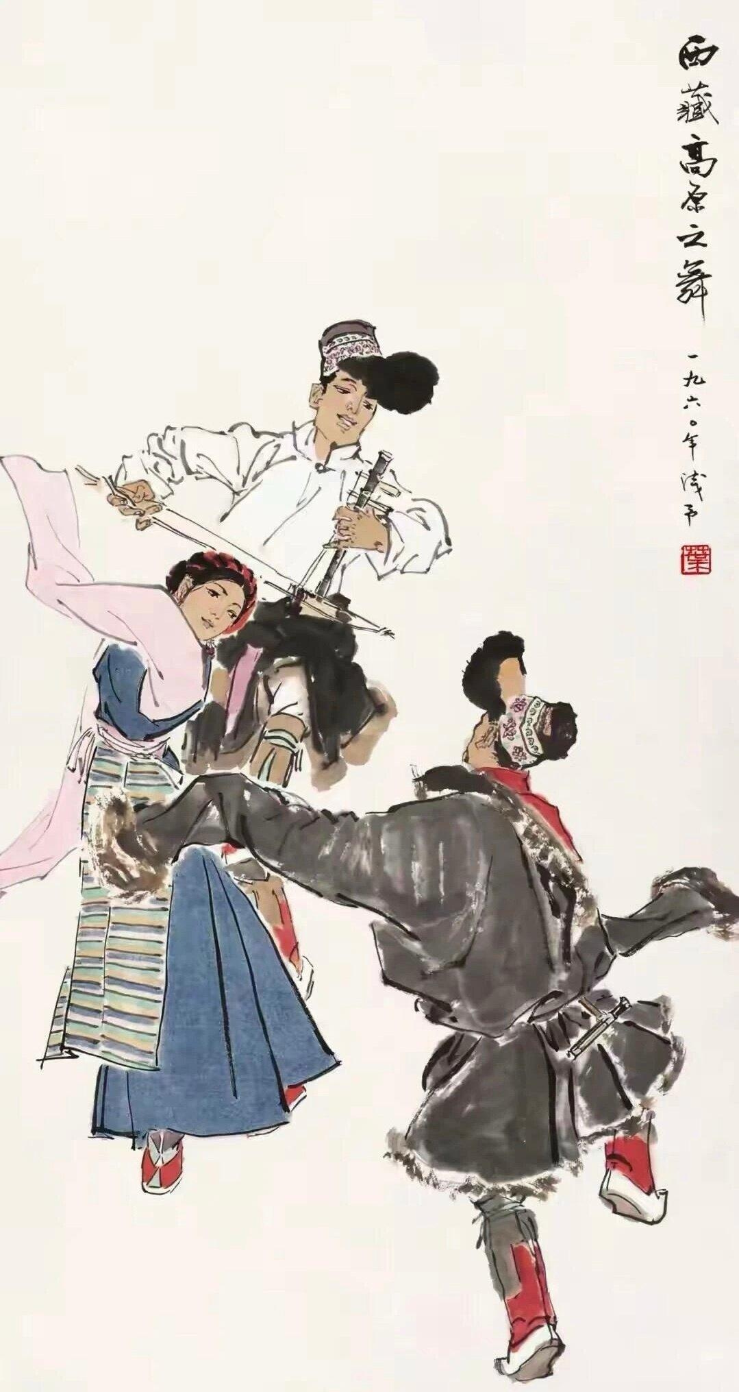 哇哦！叶浅予的舞台人物画简直太棒啦！叶浅予的速写线条流畅又简洁，精准地捕捉到了人