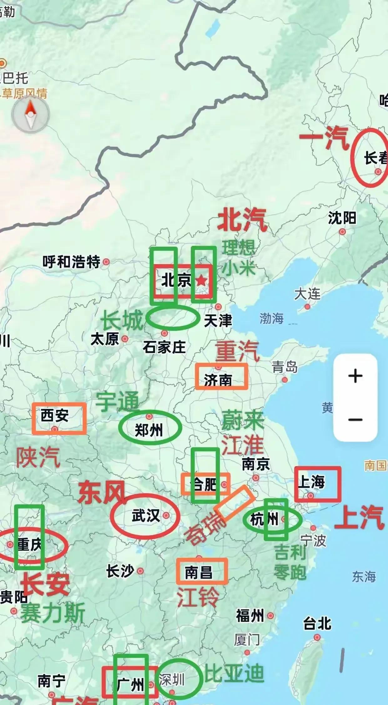 我国各大城市的代表车企一览，成都居然没有代表的车企，这不应该啊