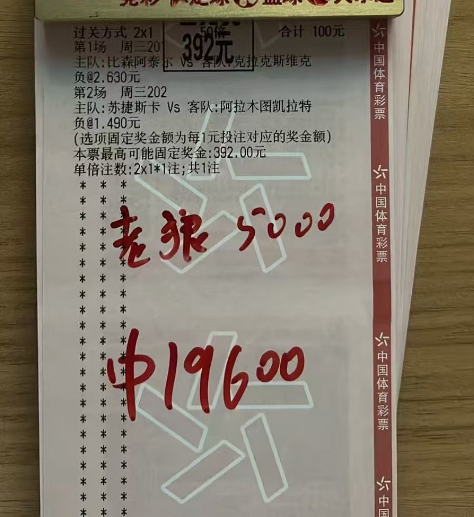 两场欧冠赛事全部打出客胜结果，顺利斩获近两万收益，再度迎来丰厚收获。
