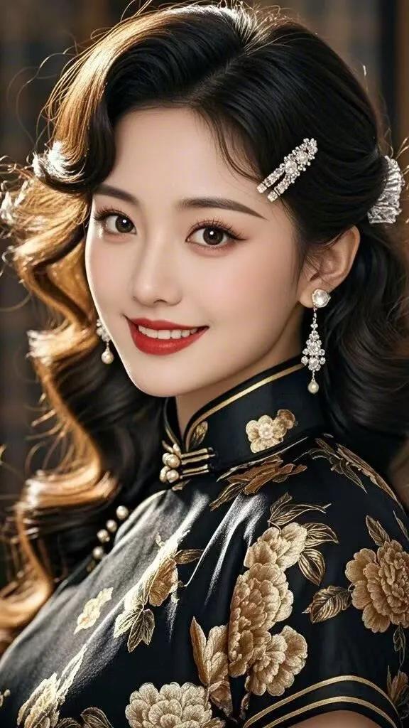 优雅旗袍美人，复古妆容惊艳！