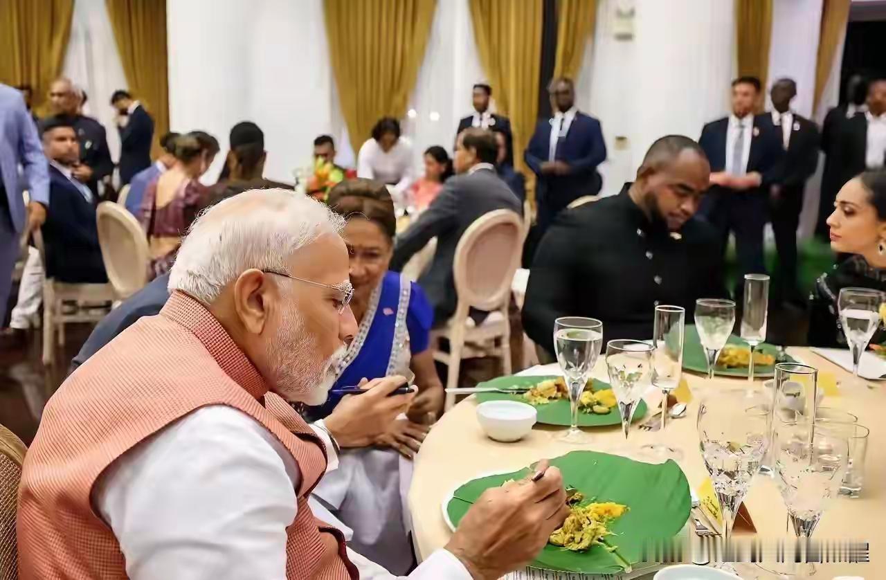 真替俄总统觉得憋屈！大老远飞去印度，结果莫迪就拿这一桌子“糊糊”招待贵客。大