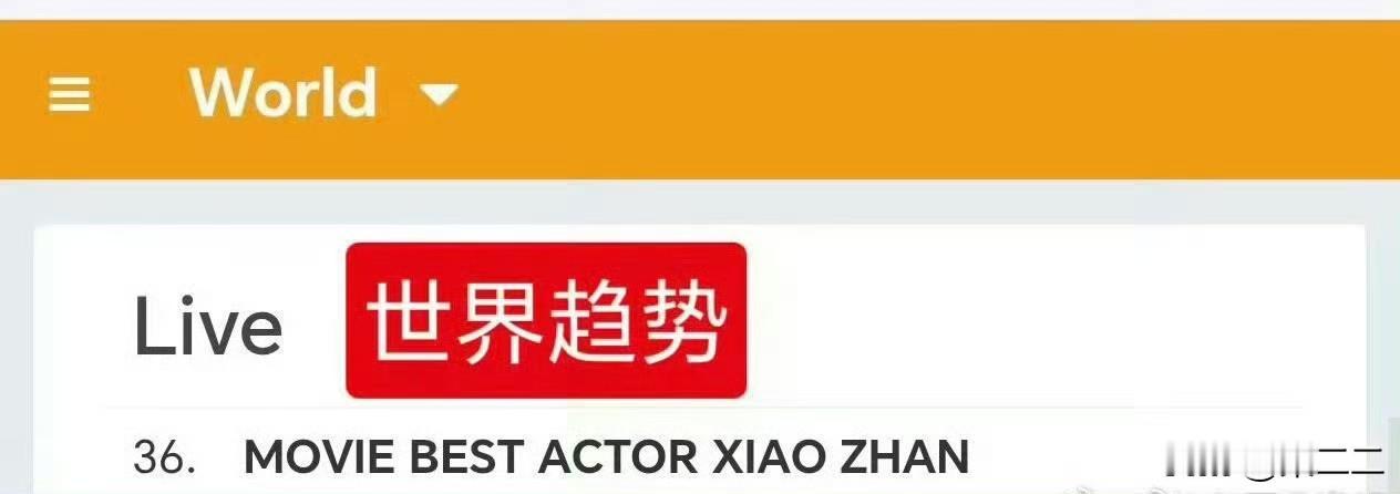 肖战的全球影响力真的太能打了！前段时间凭大学生电影节直接冲上世趋39位，现在又带