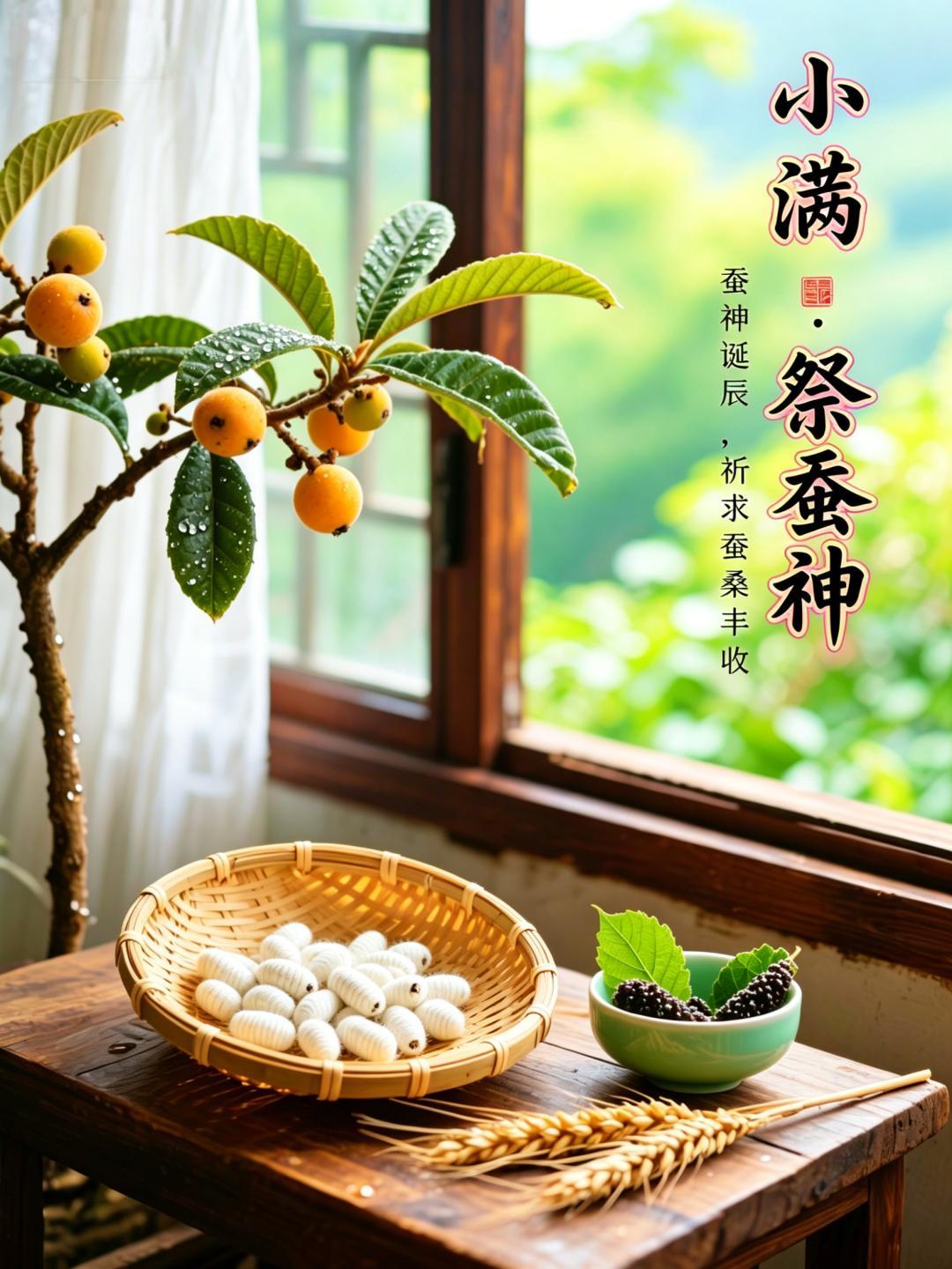我在春天埋下盈盈的种子，希望你在夏天：果实有点“小满”；快乐有点“小满”；幸福有