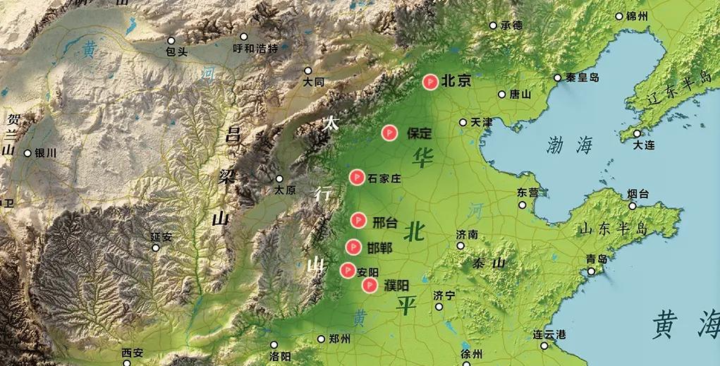 从商王邢迁至邢台那年起，这条太行山东麓的地带，就不安生，几十个国家先后在这建都扎