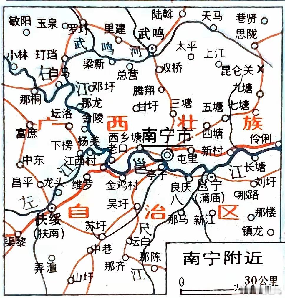 1982年广西南宁附近