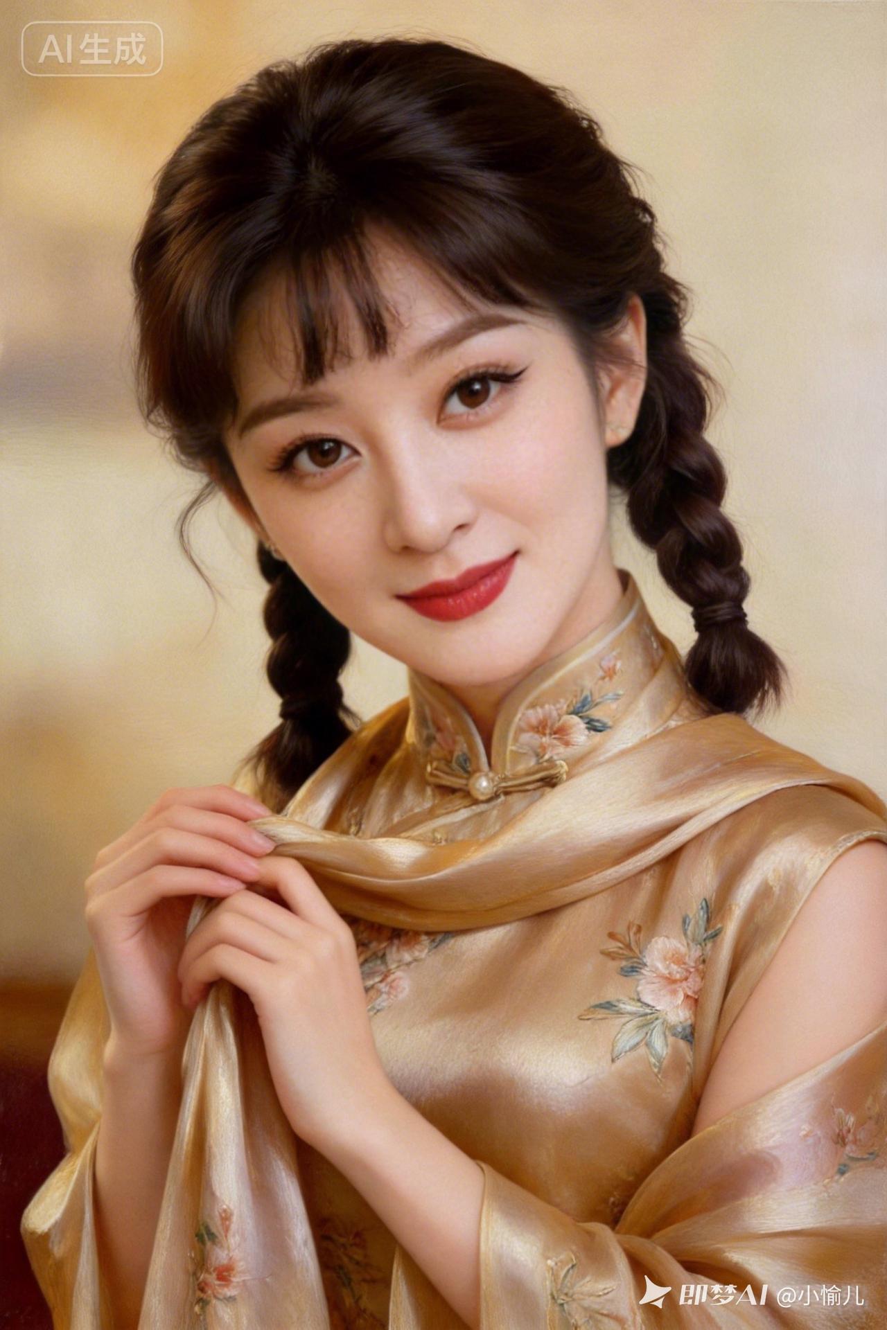 优雅旗袍少女，复古韵味十足！